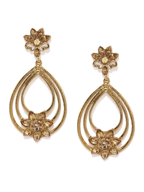 

Fida Gold-Toned Geometric Drop Earrings