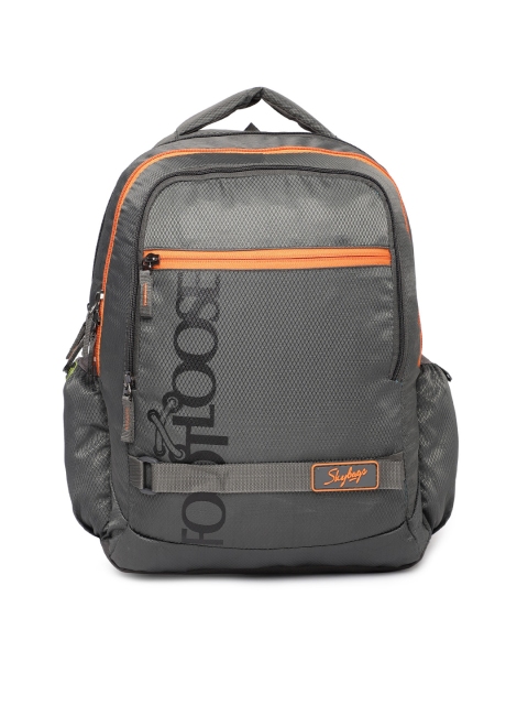 

Skybags Unisex Grey Graphic Backpack