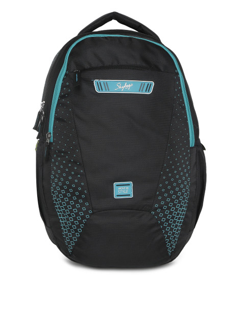 

Skybags Unisex Black Geometric Print SPARK 1 Laptop Backpack