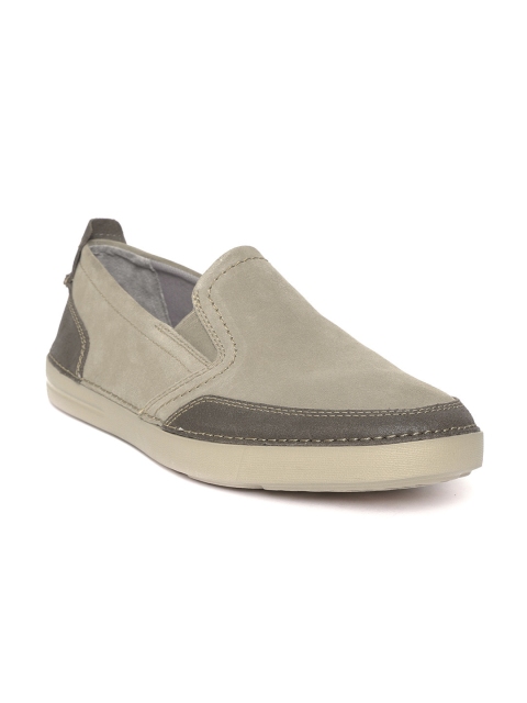 

Clarks Men Grey Suede Slip-On Sneakers