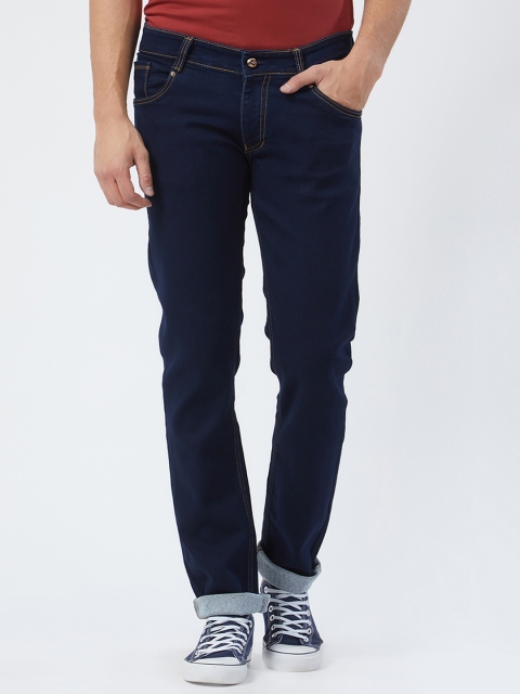 

Road Rockers Men Navy Blue Slim Fit Low-Rise Clean Look Jeans