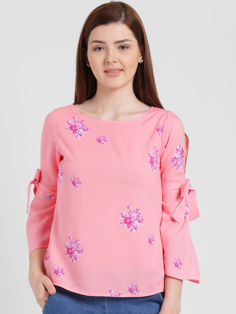 

Zink London Women Pink Printed Top