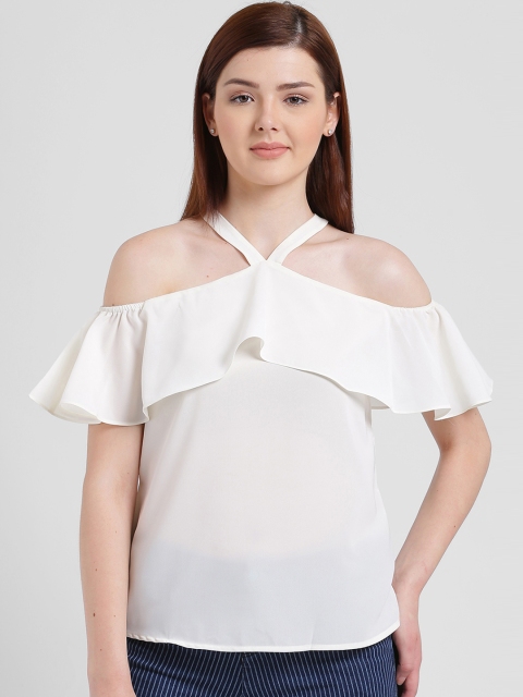

Zink London Women White Solid Top