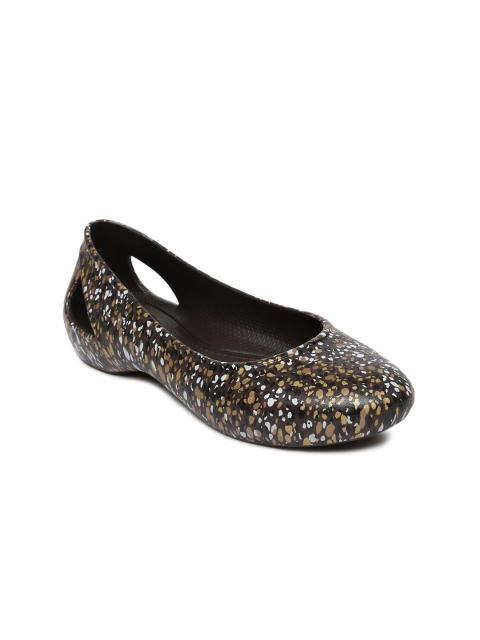 

Crocs Women Coffee Brown Laura Graphic Ballerinas