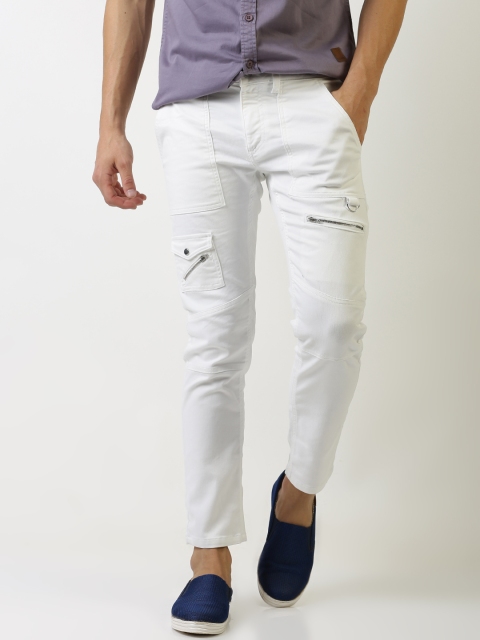 

Blue Saint Men White Skinny Fit Mid-Rise Clean Look Jeans