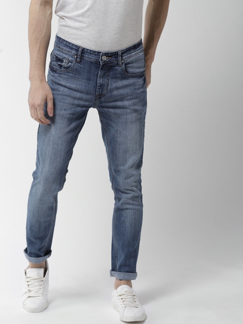

Mast & Harbour Men Blue Skinny Fit Mid-Rise Clean Look Stretchable Jeans