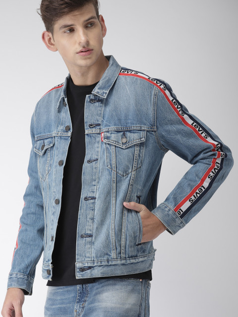 

Levis Men Blue Washed Denim Jacket