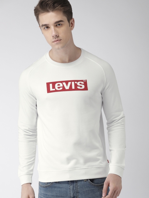 

Levis Men White Printed Sweatshirt