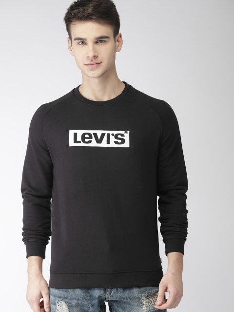 

Levis Men Black Printed Sweatshirt