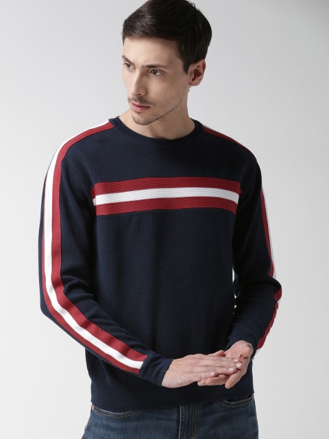 

Levis Men Navy Blue Solid Sweater, Na