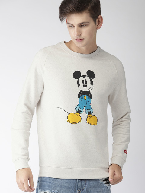 

Levis Men Off-White Printed Sweatshirt