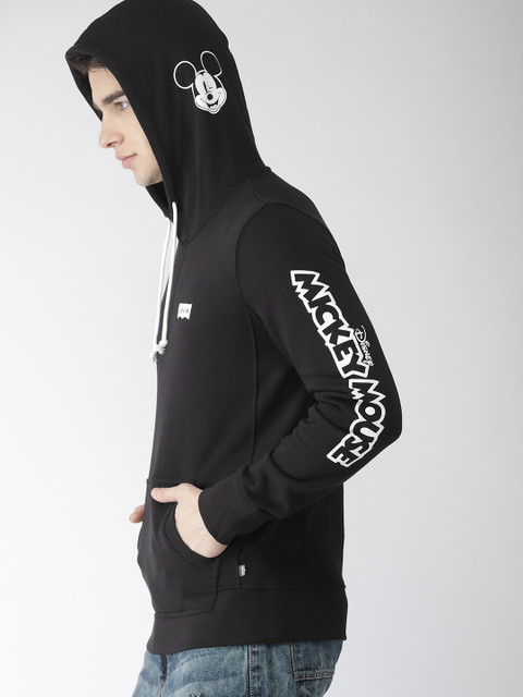 

Levis Men Black Solid Hooded Sweatshirt