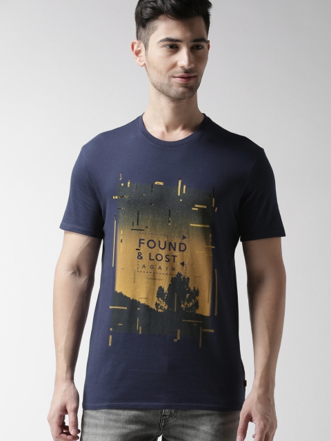 

Levis Men Blue Printed Round Neck T-shirt