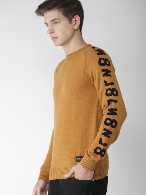 

Levis Men Camel Brown Solid Pullover Sweater