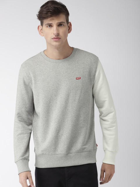 

Levis Men Grey Melange Solid Sweatshirt