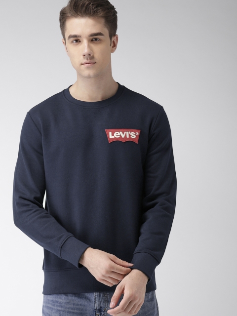 

Levis Men Navy Blue Solid Sweatshirt