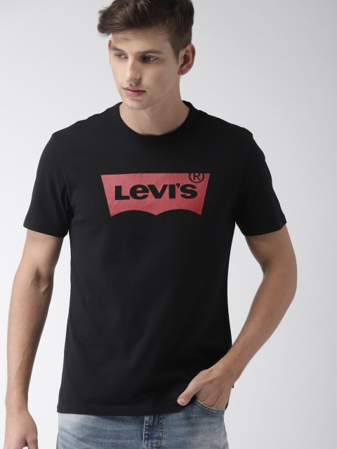 

Levis Men Black Printed Round Neck T-shirt