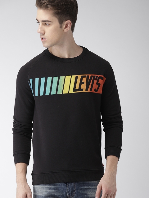 

Levis Men Black Printed Sweatshirt