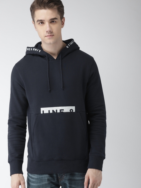 

Levis Men Navy Solid Hooded Sweatshirt, Navy blue