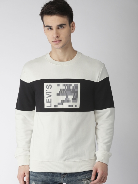 

Levis Men Off-White Printed Sweatshirt