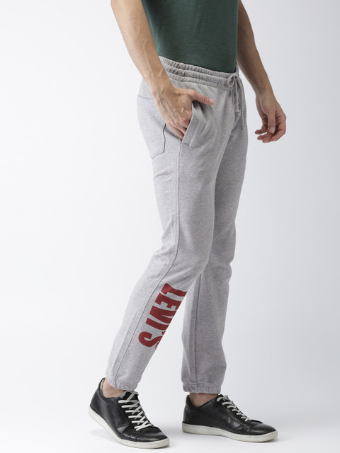 

Levis Men Grey Melange Solid 512 Slim Tapered Fit Joggers