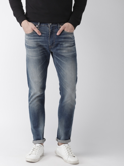 

Levis Men Blue Slim Tapered Fit Low-Rise Low Distress Jeans