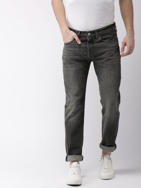 

Levis Men Charcoal Grey 501 Skinny Fit Mid-Rise Clean Look Stretchable Jeans