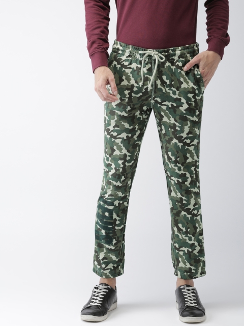 

Levis Men Green Camouflage Slim Tapered Fit Track Pants