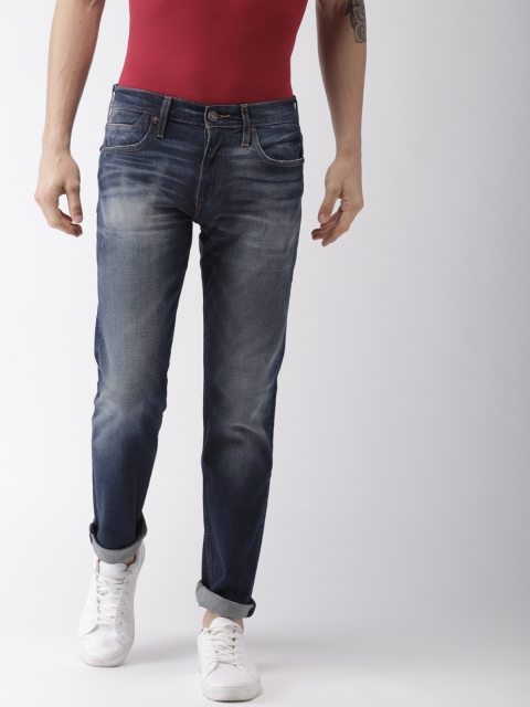 

Levis Men Blue Tapered Fit Low-Rise Clean Look Stretchable Jeans 502