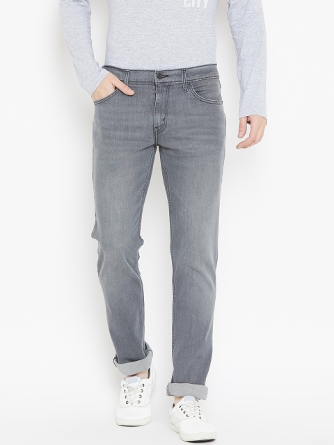 

Levis Men Grey 511 Slim Fit Mid-Rise Clean Look Stretchable Jeans