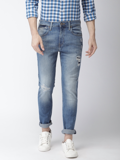 

Levis Men Blue Slim Tapered Fit Mid-Rise Mildly Distressed Stretchable Jeans 512