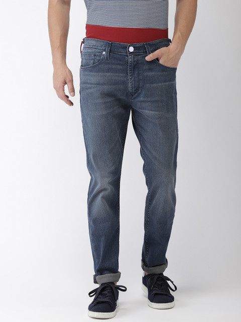 

Levis Men Blue Tapered Fit Mid-Rise Clean Look Stretchable Jeans
