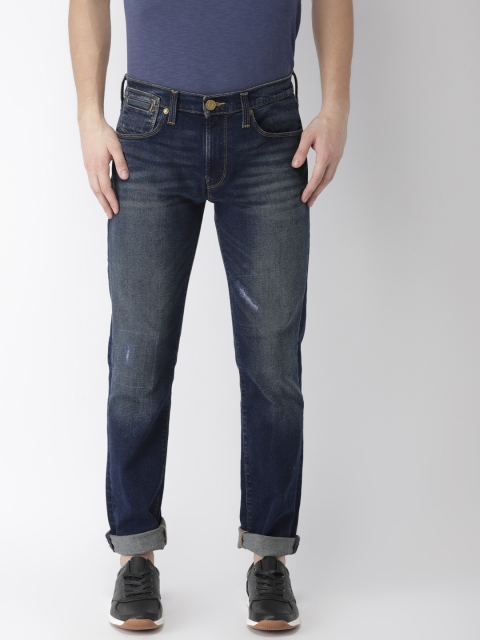 

Levis Men Blue Slim Fit Mid-Rise Low Distress Stretchable Jeans