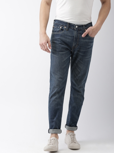 

Levis Men Blue Tapered Fit Mid-Rise Clean Look Stretchable Jeans 512