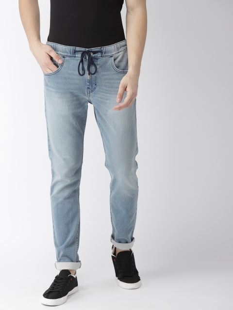 

Levis Men Blue 512 Tapered Fit Mid-Rise Clean Look Stretchable Jeans