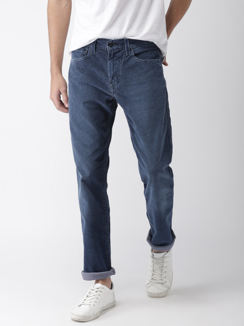 

Levis Men Blue 511 Slim Fit Mid-Rise Clean Look Corduroy Jeans