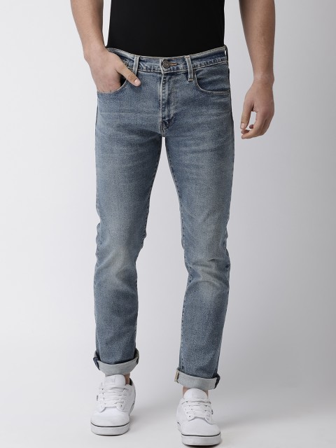

Levis Men Blue Straight Slim Fit Low-Rise Clean Look Stretchable Jeans