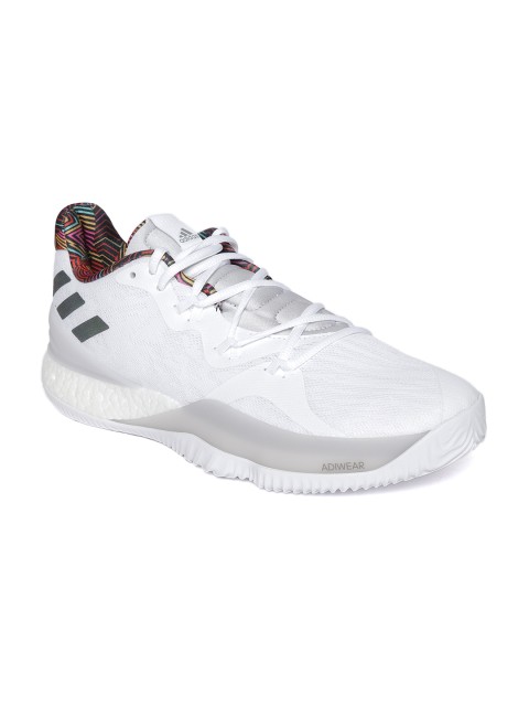 

ADIDAS Men White Crazy Light Boost 2018 Basketball Shoes