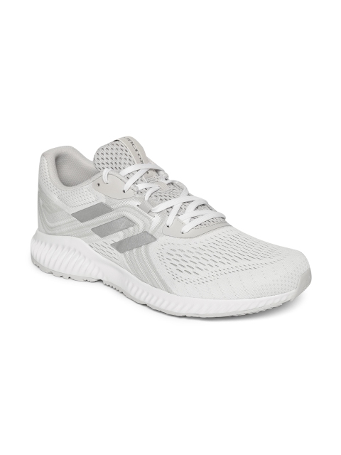

ADIDAS Men Off-White & Grey Aerobounce 2 Running Shoes