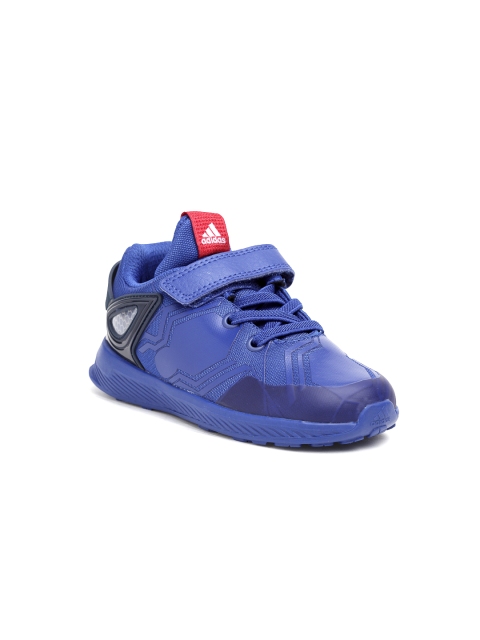 

Adidas Boys Blue RapidaRun Spider-Man EL I Printed Running Shoes
