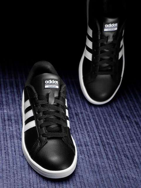 

ADIDAS Women Black Cloudfoam Advantage Tennis Shoes