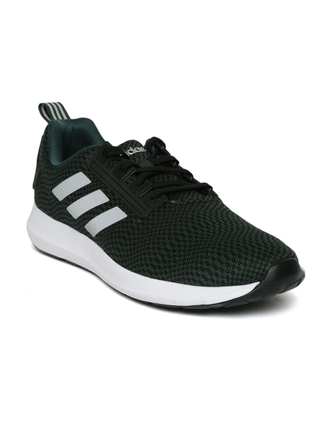 

ADIDAS Men Green & Black ARIUS 1.0 Woven Design Running Shoes