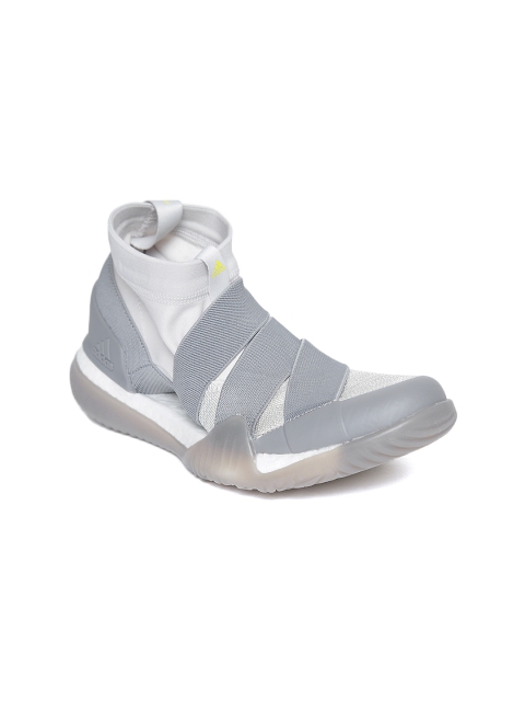 

ADIDAS Women Off-White & Grey Pureboost X Trainer 3.0 LL Shoes