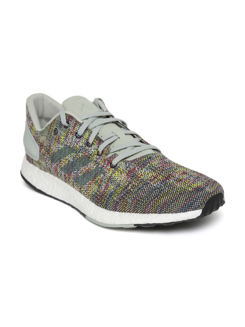 

ADIDAS Men Yellow & Pink Pureboost DPR Running Shoes
