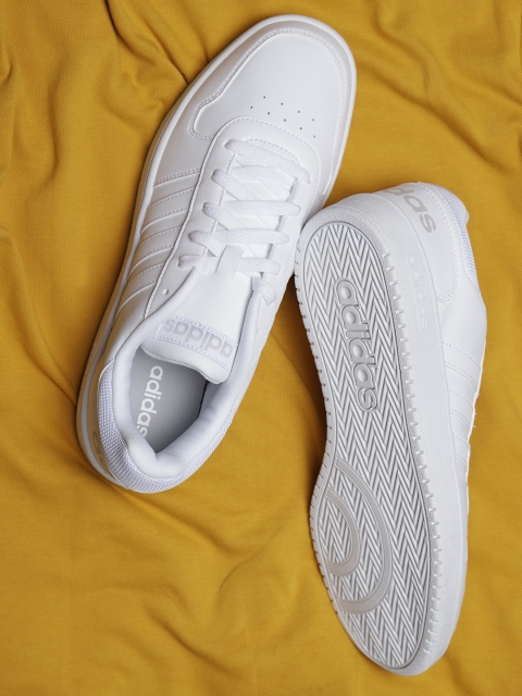 

ADIDAS Men White Hoops 2.0 Basketball Shoes