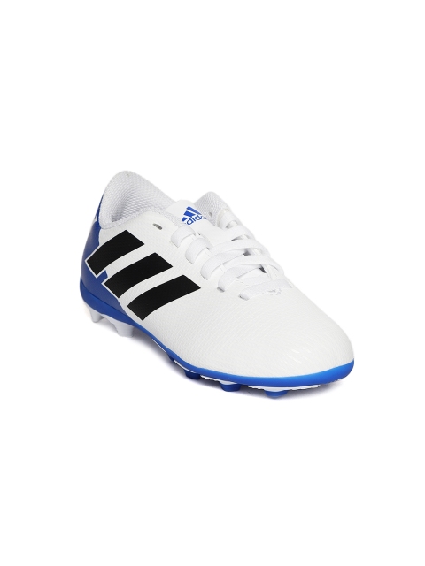 

ADIDAS Boys White & Blue Nemeziz Messi 18.4 FXG Football Shoes