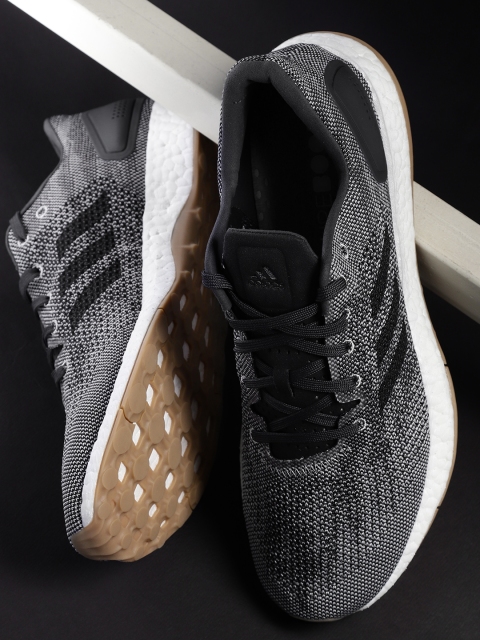 

ADIDAS Men Navy Blue & White Pureboost DPR Woven Design Running Shoes