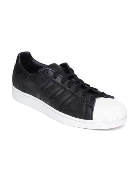 

ADIDAS Originals Men Black Leather Superstar Sneakers