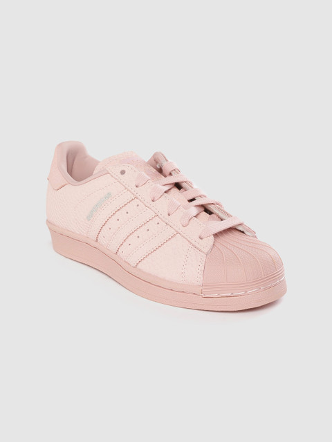 

ADIDAS Originals Women Pink Superstar Snakeskin Textured Sneakers