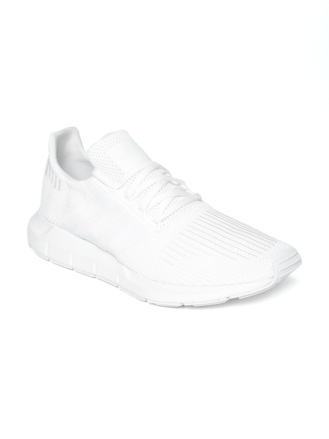 

Adidas Originals Men Off-White Woven Design Swift Run Sneakers